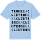 Blue Soul t-shirt med Tronebacken ordlek t-shirt