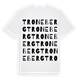 White t-shirt med Troneberg ordlek t-shirt