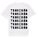Troneröd ordlek t-shirt