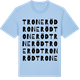 Blue Soul t-shirt med Troneröd ordlek t-shirt