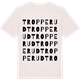 Vintage White t-shirt med Tropperud ordlek t-shirt