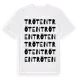 White t-shirt med Tröten ordlek t-shirt