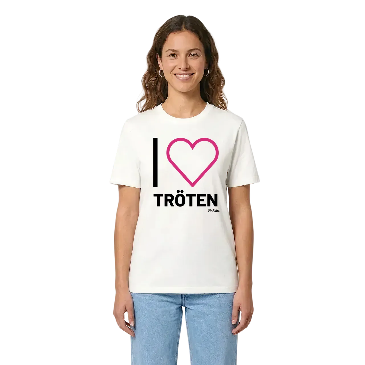 Jag älskar Tröten t-shirt stort tryck i miljö