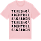 Pink Cotton t-shirt med Trulsagården ordlek t-shirt