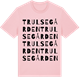 Pink Cotton t-shirt med Trulsegården ordlek t-shirt