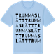 Blue Soul t-shirt med Trummaslätt ordlek t-shirt
