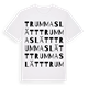 Trummaslätt ordlek t-shirt