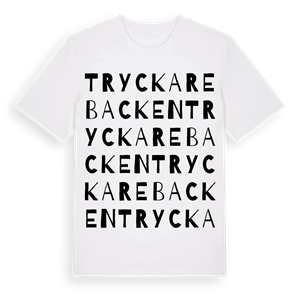 Tryckarebacken ordlek t-shirt – ekologisk bomull t-shirt från Pinshirt
