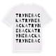 White t-shirt med Trynebacka ordlek t-shirt