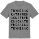 Mid Heather Gray t-shirt med Trynebacka ordlek t-shirt