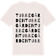 Vintage White t-shirt med Tubbegården ordlek t-shirt