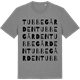 Mid Heather Gray t-shirt med Tubbegården ordlek t-shirt