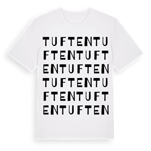Tuften ordlek t-shirt – ekologisk bomull t-shirt från Pinshirt