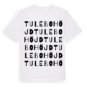 Tulebo höjd ordlek t-shirt – ekologisk bomull t-shirt från Pinshirt