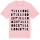 Pink Cotton t-shirt med Tullboden ordlek t-shirt
