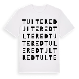 Tultered ordlek t-shirt – ekologisk bomull t-shirt från Pinshirt