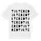 Tultered ordlek t-shirt
