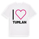 White t-shirt med Jag älskar Tumlan t-shirt stort tryck