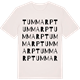 Vintage White t-shirt med Tummarp ordlek t-shirt