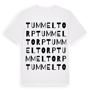Tummeltorp ordlek t-shirt – ekologisk bomull t-shirt från Pinshirt