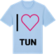 Blue Soul t-shirt med Jag älskar Tun t-shirt stort tryck
