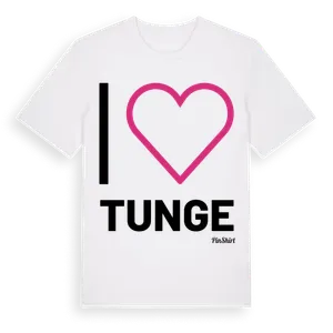 Jag älskar Tunge t-shirt stort tryck – ekologisk bomull t-shirt från Pinshirt
