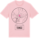 Pink Cotton t-shirt med Tunge t-shirt