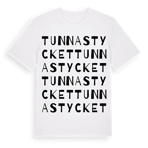 Tunna stycket ordlek t-shirt – ekologisk bomull t-shirt från Pinshirt