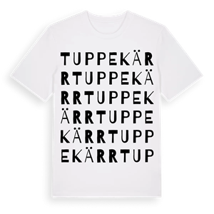 Tuppekärr ordlek t-shirt – ekologisk bomull t-shirt från Pinshirt