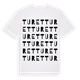 White t-shirt med Turet ordlek t-shirt