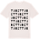 Vintage White t-shirt med Turet ordlek t-shirt