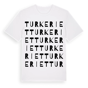 Turkeriet ordlek t-shirt – ekologisk bomull t-shirt från Pinshirt