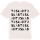 Vintage White t-shirt med Tuskan ordlek t-shirt