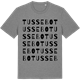 Mid Heather Gray t-shirt med Tussebo ordlek t-shirt