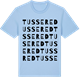 Blue Soul t-shirt med Tussered ordlek t-shirt