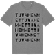 Mid Heather Gray t-shirt med Tuvahemmet ordlek t-shirt