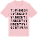 Pink Cotton t-shirt med Tuvängen ordlek t-shirt