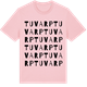 Pink Cotton t-shirt med Tuvarp ordlek t-shirt