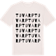 Vintage White t-shirt med Tuvarp ordlek t-shirt