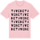 Pink Cotton t-shirt med Tuvene ordlek t-shirt