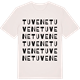 Vintage White t-shirt med Tuvene ordlek t-shirt