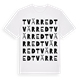 Tvärred ordlek t-shirt
