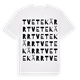 White t-shirt med Tvetekärr ordlek t-shirt