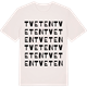 Vintage White t-shirt med Tveten ordlek t-shirt