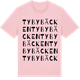 Pink Cotton t-shirt med Tybybäcken ordlek t-shirt
