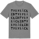 Mid Heather Gray t-shirt med Tybybäcken ordlek t-shirt