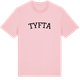 Pink Cotton t-shirt med Tyfta böjd t-shirt
