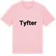 Pink Cotton t-shirt med Tyfter fetstil t-shirt