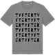 Mid Heather Gray t-shirt med Tyfter ordlek t-shirt