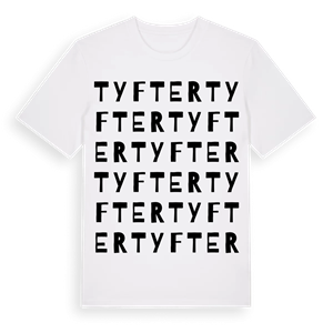 Tyfter ordlek t-shirt – ekologisk bomull t-shirt från Pinshirt